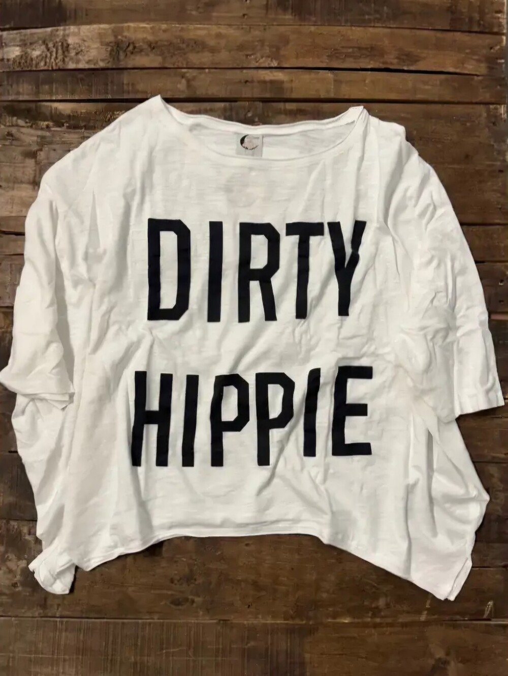 #1963 Jaded Gypsy Be Free Top - Dirty Hippie (Parchment)